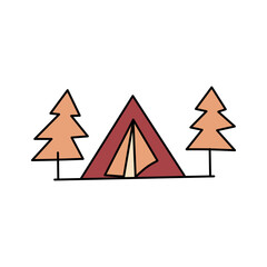 Fototapeta premium Scout Tent Element