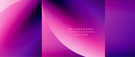 Circles and round shapes with gradients. Minimal abstract background, round geometric shapes, clean and structured design