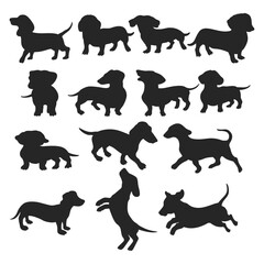 Dog silhouette illustration, Vector
Dog, Running, Playing, Walking

