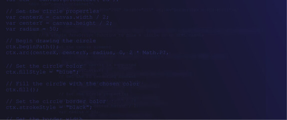 code lines programming in dark blue background, modern coding line vector illustration for tech, background, graphic