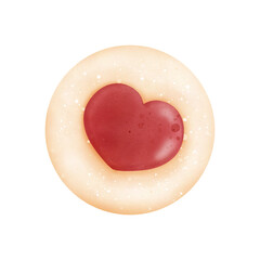 Strawberry jam cookie