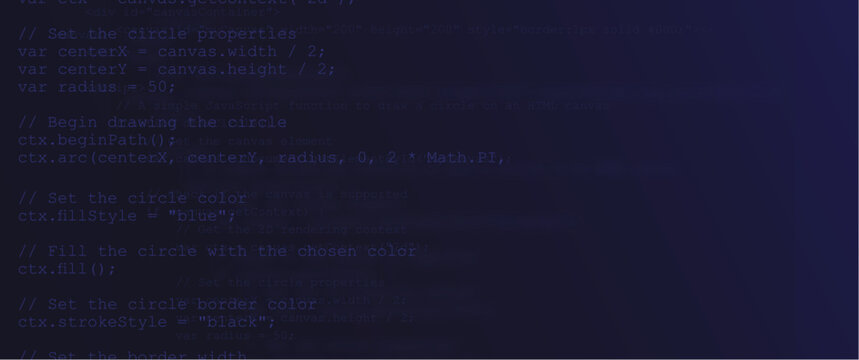 code lines programming in dark blue background, modern coding line vector illustration for tech, background, graphic