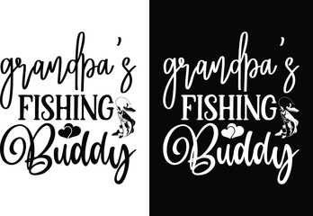 Fishing typography t shirt design vector, black and white fishing shirt, fishing craft design, typography print design - obrazy, fototapety, plakaty