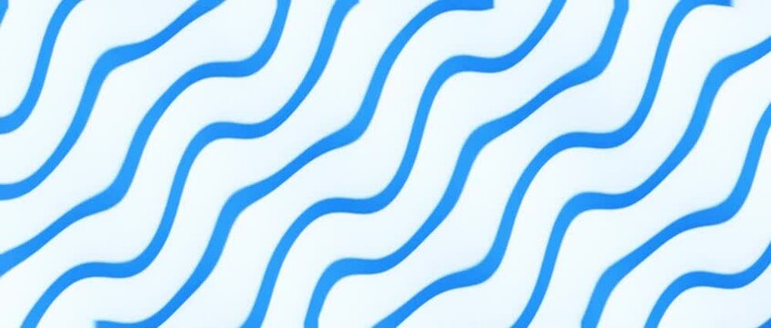 Trendy retro 1970s wavy pattern background with gently moving cutout shapes in vintage color tones. This simple abstract motion background animation