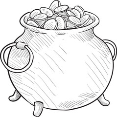 coin handdrawn illustration