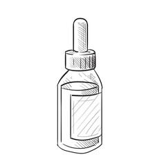 spa oil handdrawn illustration