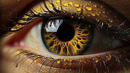 Yellow nature eye 