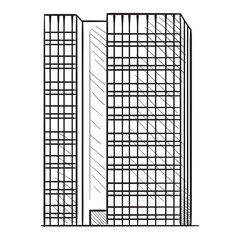 city building handdrawn illustration