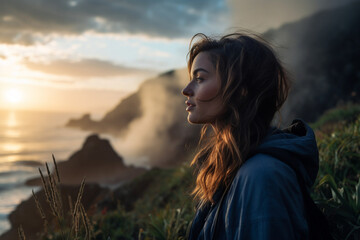 Coastal Contemplation - Serenity at Sunset