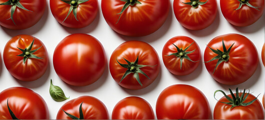 tomatoes on white background