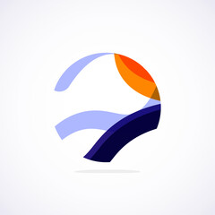 Abstract circle logo - minimalist emblem, timeless and universal shape of circle. Unique logo represent range of brands and concepts, encapsulating simplicity and creativity in single, iconic image