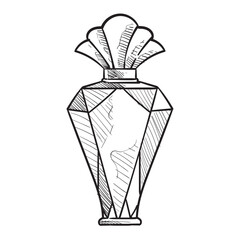 Fototapeta na wymiar perfume handdrawn illustration