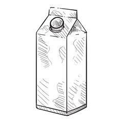 milk handdrawn illustration