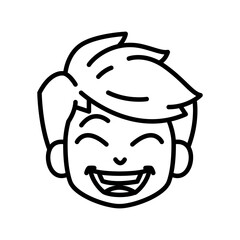 Boy Showing Face Expression Emotions Avatars 8