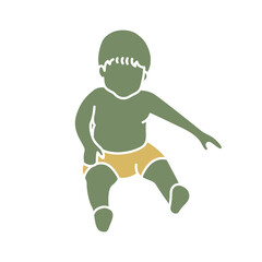 Cute Baby Kids Silhouette 2