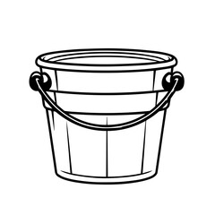 Bucket Logo Monochrome Design Style