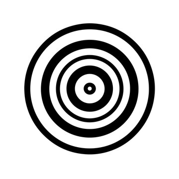 Bulls Eye Target Logo Monochrome Design Style