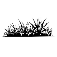 Grass Turf Laying Landscaping Logo Monochrome Design Style - obrazy, fototapety, plakaty