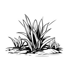 Grass Turf Laying Landscaping Logo Monochrome Design Style