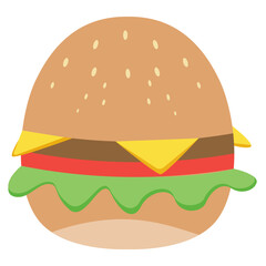  hamburger food design element svg