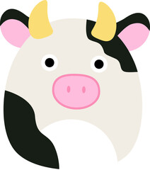 cow cartoon  icon illustration animal design