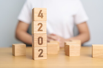 2024 Year calendar block. Business Goal, Target, Resolution, strategy, plan, Action motivation,...