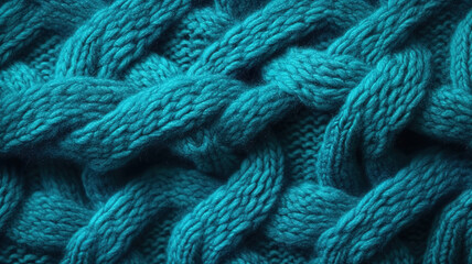 Folded autumn and winter clothing. Pile of knitted cashmere sweaters. Generative Ai