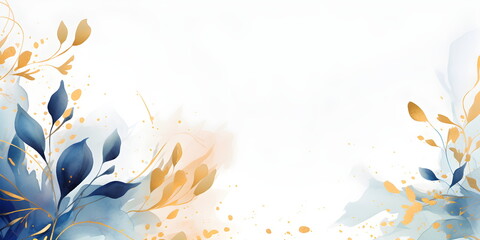 Abstract Blue background. VIP Invitation, wedding and celebration card.