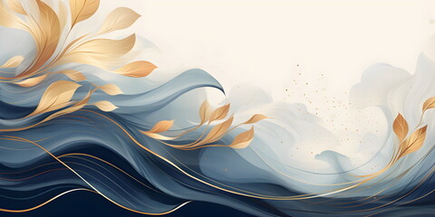 Abstract Navy color background. VIP Invitation, wedding and celebration card.