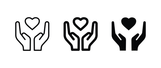 Obraz premium Hand care icon set vector illustration for web, ui, and mobile apps