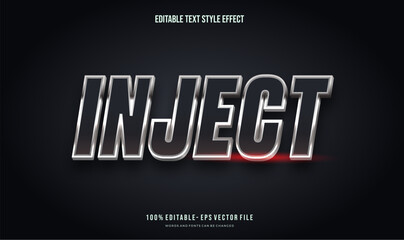 Editable text effect mettalic color, Text style effect. Editable fonts vector files.