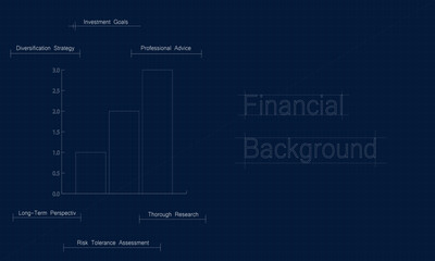 Obraz premium Dynamic uptrend chart illustration background, making it ideal for projects related to finance, investment, and market analysis.