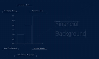 Dynamic uptrend chart illustration background, making it ideal for projects related to finance, investment, and market analysis.