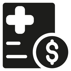 Fototapeta premium Costs Bold Icon