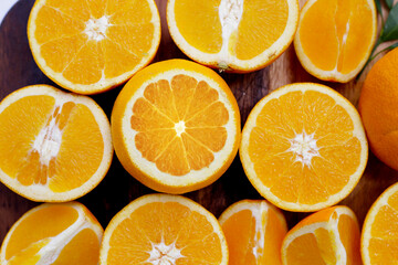 Fresh orange fruit, high vitamin c