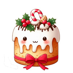 cake with christmas