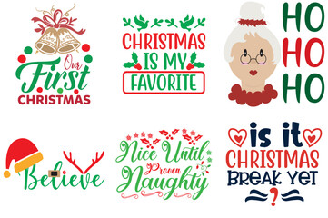 Fototapeta na wymiar Merry Christmas and Happy Holiday Quotes Collection Christmas Vector Illustration for Advertisement, Motion Graphics, Social Media Post