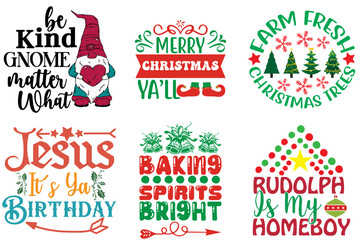 Merry Christmas and Holiday Celebration Invitation Collection Christmas Vector Illustration for Holiday Cards, Presentation, Mug Design