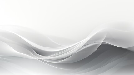 Grey white abstract background with flowing particles. Digital future technology concept