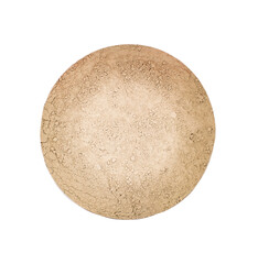 dry clay dust in a circle 