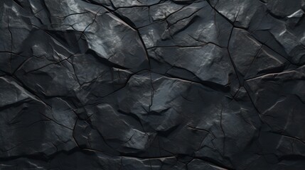 Dark wet stone rock texture with cracks for background