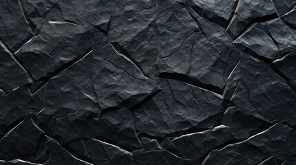 Dark wet stone rock texture with cracks for background