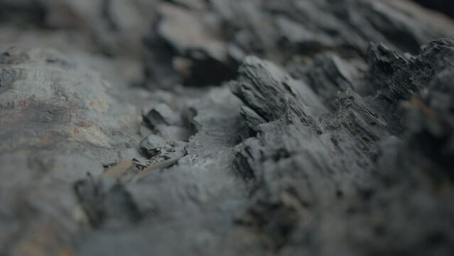 Macro textures of jagged rock formations