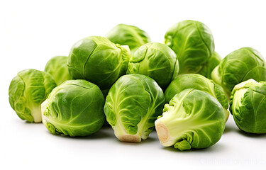 Fototapeta premium brussels sprout isolated on white background