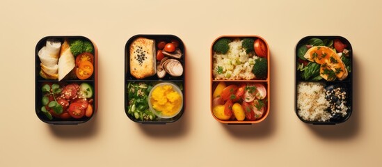 Focus on appetizing lunchboxes.