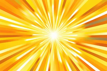 Foto auf Acrylglas Background illustration explosion abstract sunlight ray burst yellow shiny light sun beam wallpaper © SHOTPRIME STUDIO