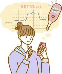 女性の健康：基礎体温を計測、スマホで記録する