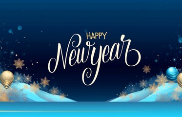 Happy new year social media post design 