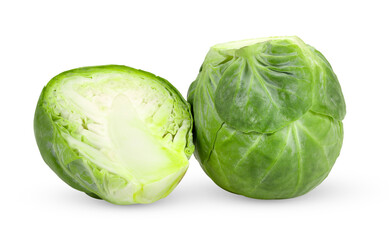 Fototapeta premium Brussel Sprouts isolated on transparent png