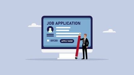 Online job application CV building, online service